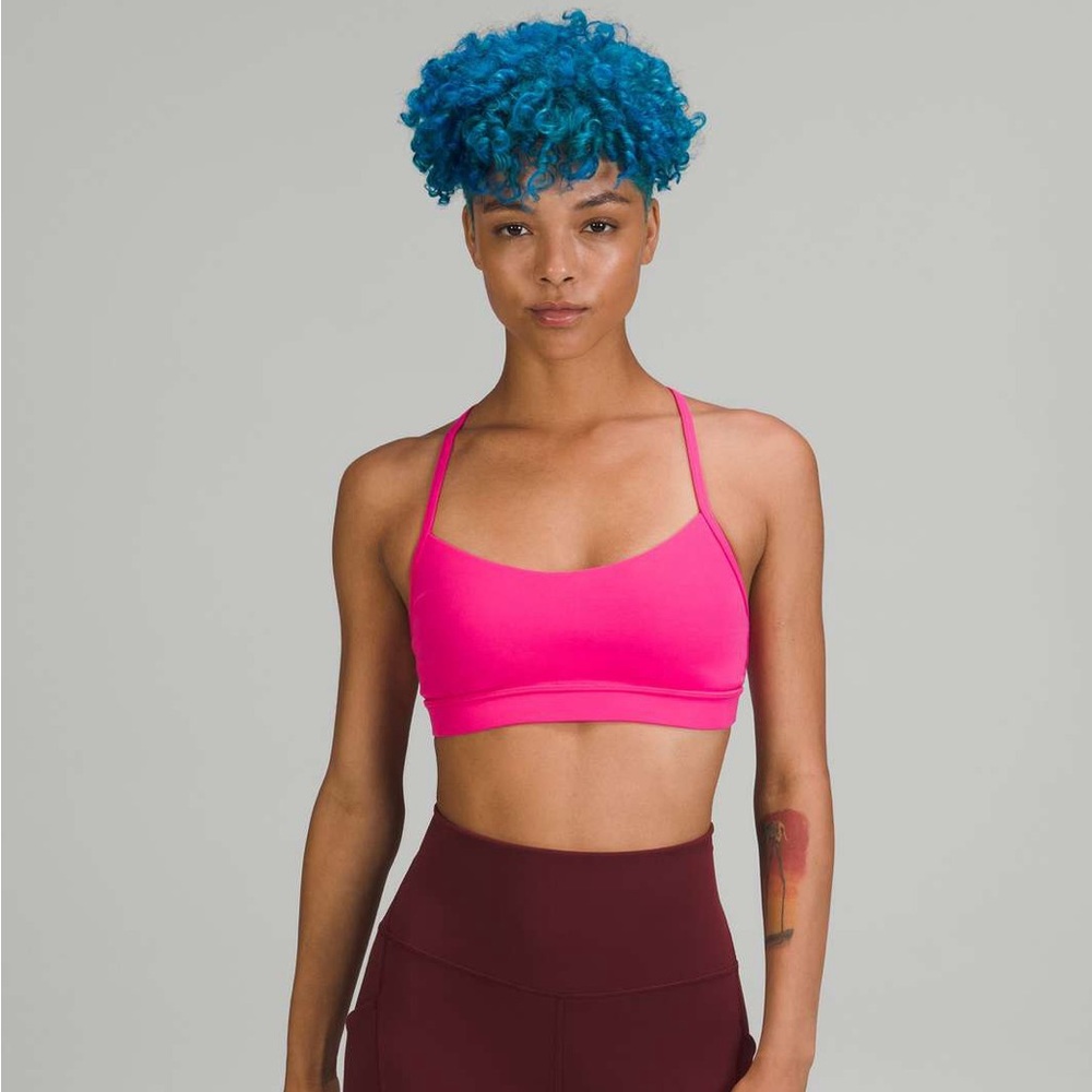 Lululemon sonic pink flow y bra